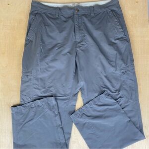 Mountain Hardwear Mens 38/32 Nylon Cargo Hiking Pants Color Gray